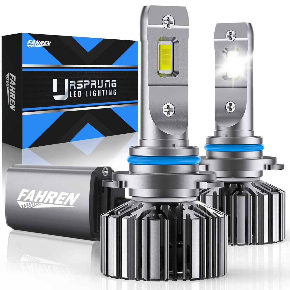 FAHREN 9012 LED Bulbs, 300% Brighter, 6500K, Fog Light Replacement (2-Pack)