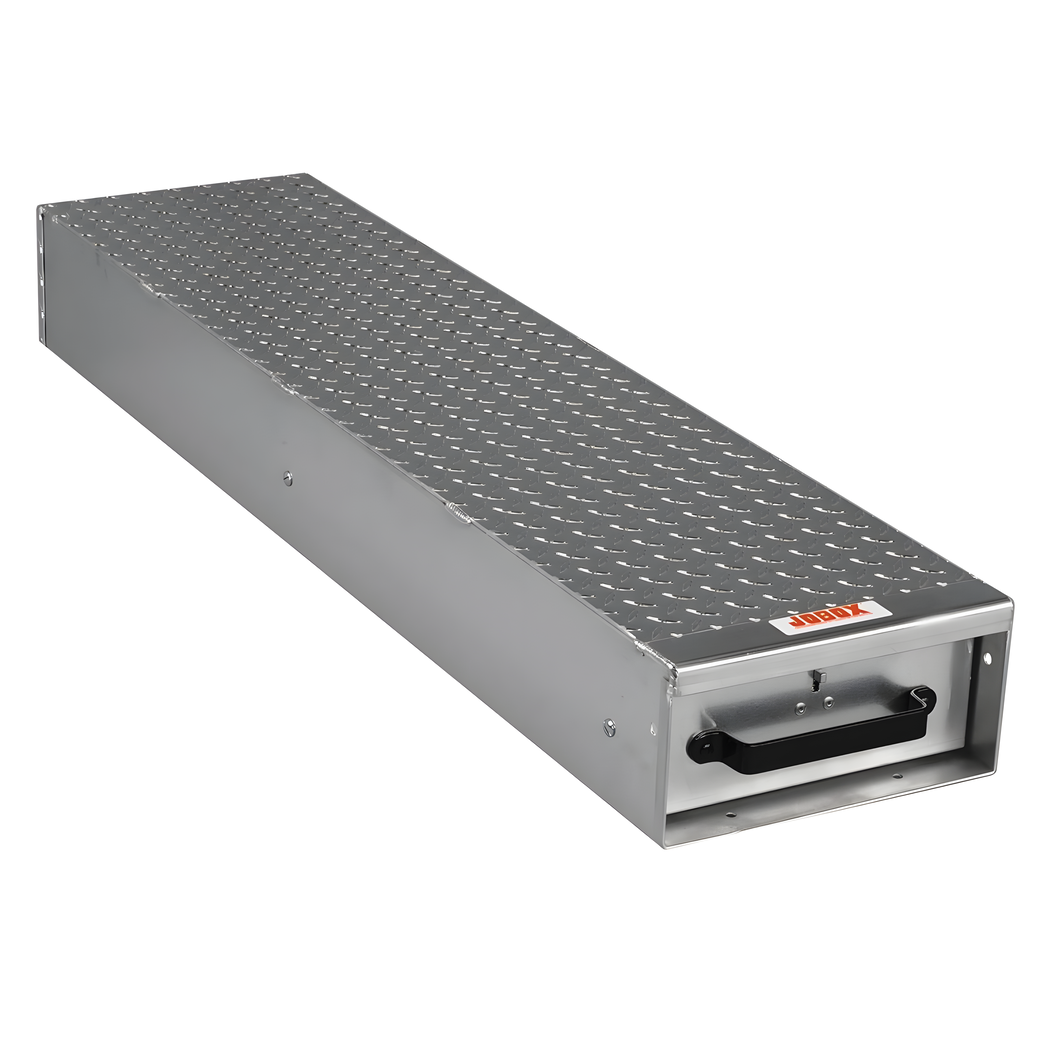 JOBOX1401980Long Floor Heavy-Duty Aluminum Drawer Storage