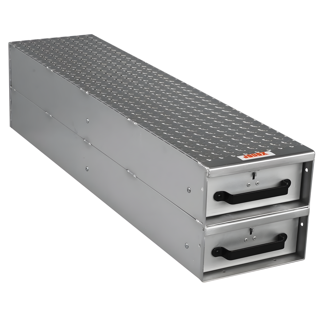 JOBOX1407980Long Stacked Heavy-Duty Aluminum Drawer Storage