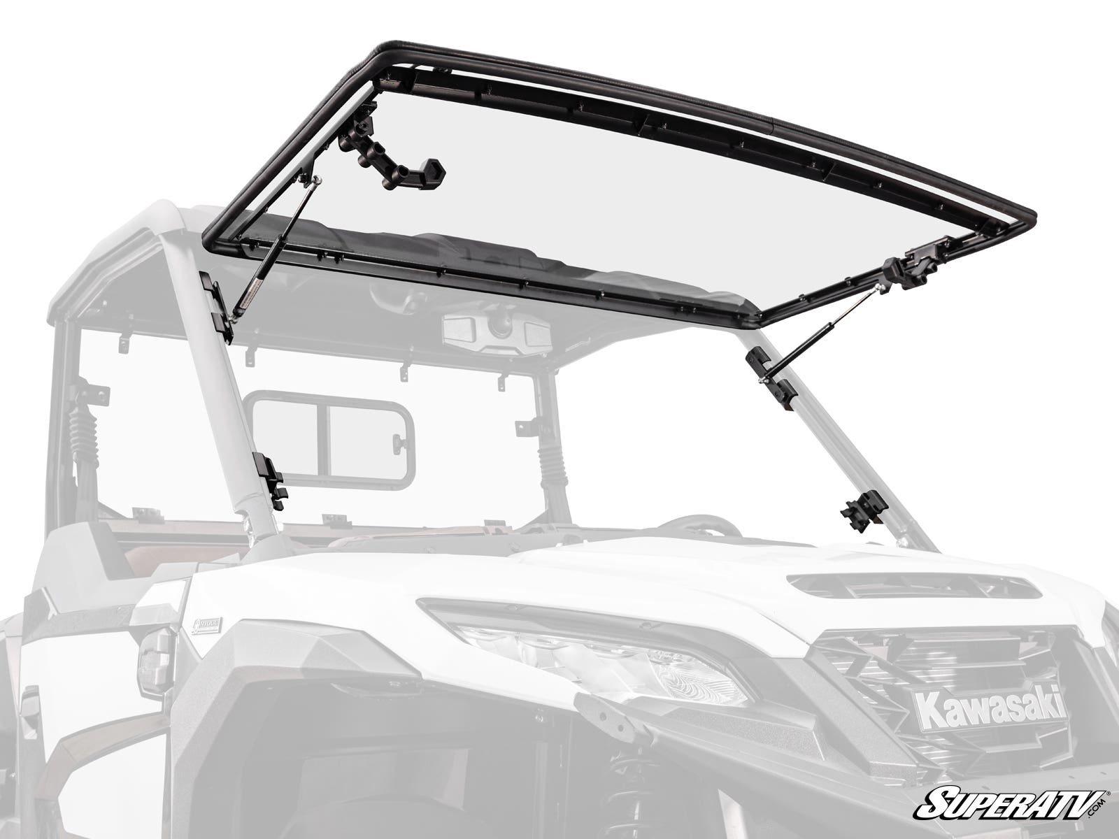 KAWASAKI RIDGE SCRATCH-RESISTANT FLIP WINDSHIELD