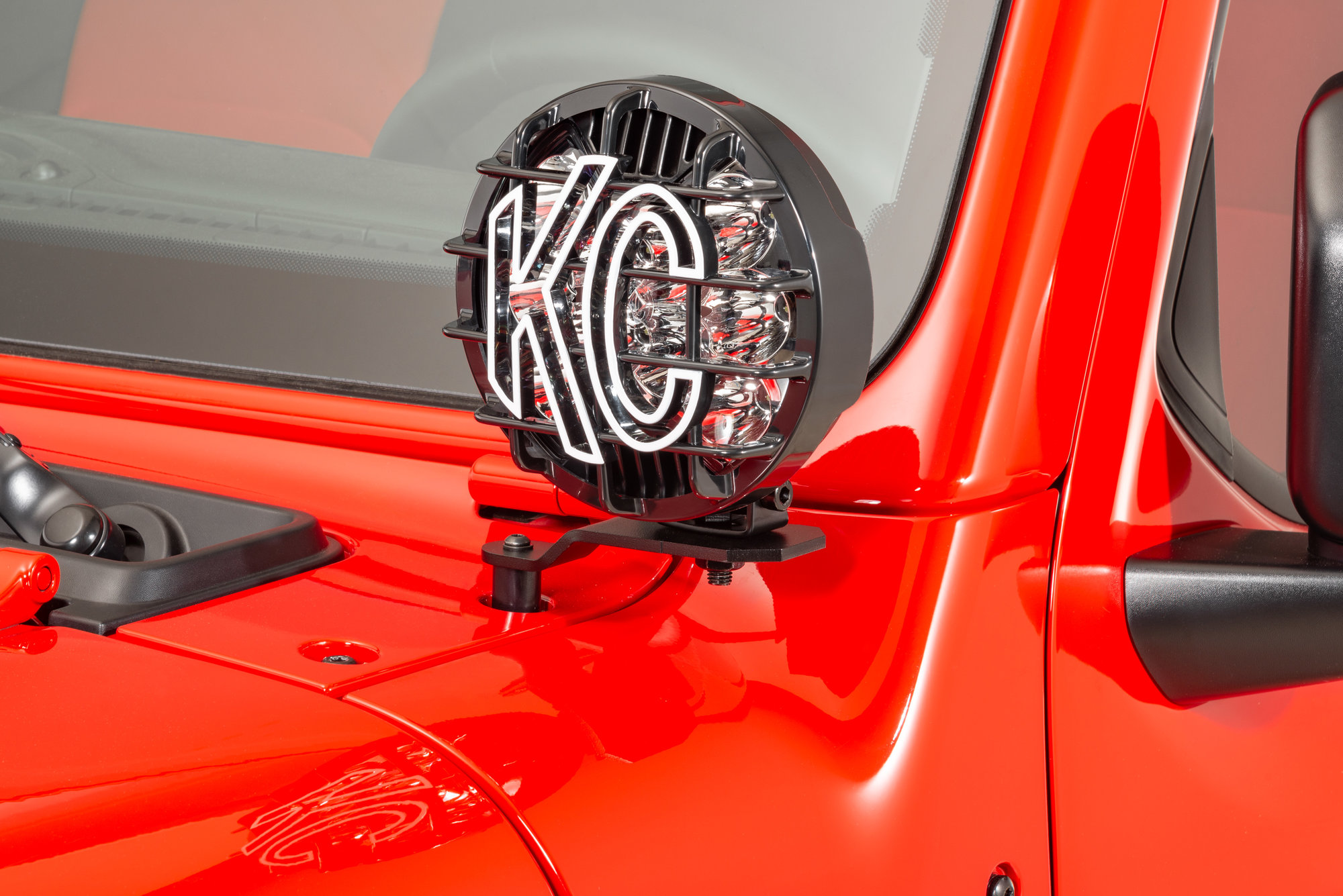 KC HiLiTES 7318 A-Pillar Light Mount Brackets for 18-26 Jeep Wrangler JL & Gladiator JT