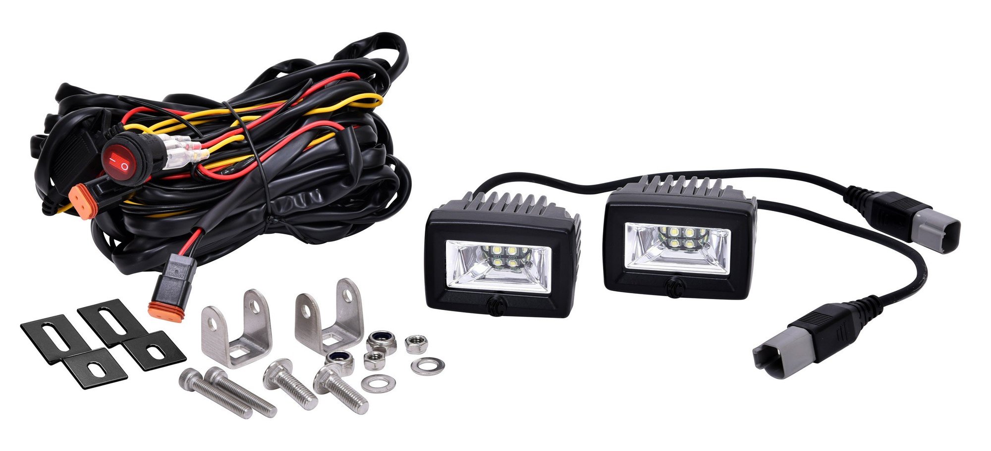KC HiLiTES 519 2" C-Series C2 LED Backup Area Flood Light System