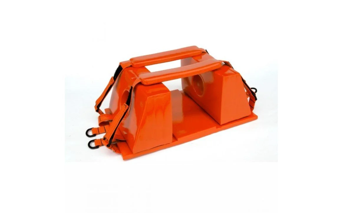 KEMP 10-001-ORG Head Immobilizer Set for Spineboards Orange