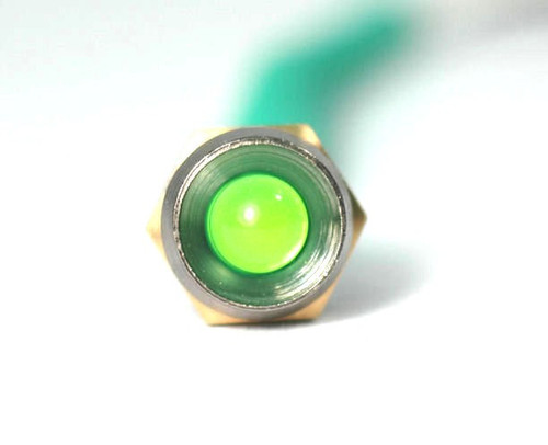 K4 Switches 17101 12 Volt Green LED Indicator Light with Chrome Bezel
