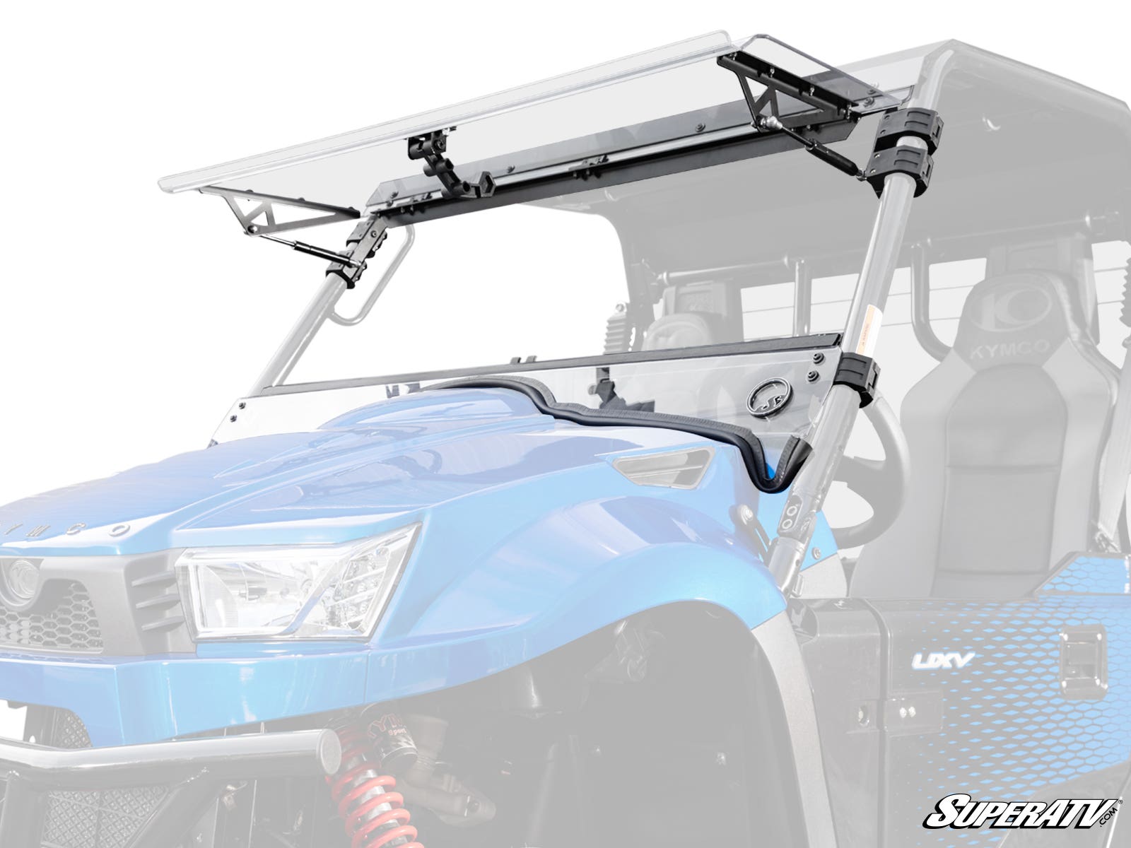 KYMCO UXV SCRATCH-RESISTANT FLIP WINDSHIELD