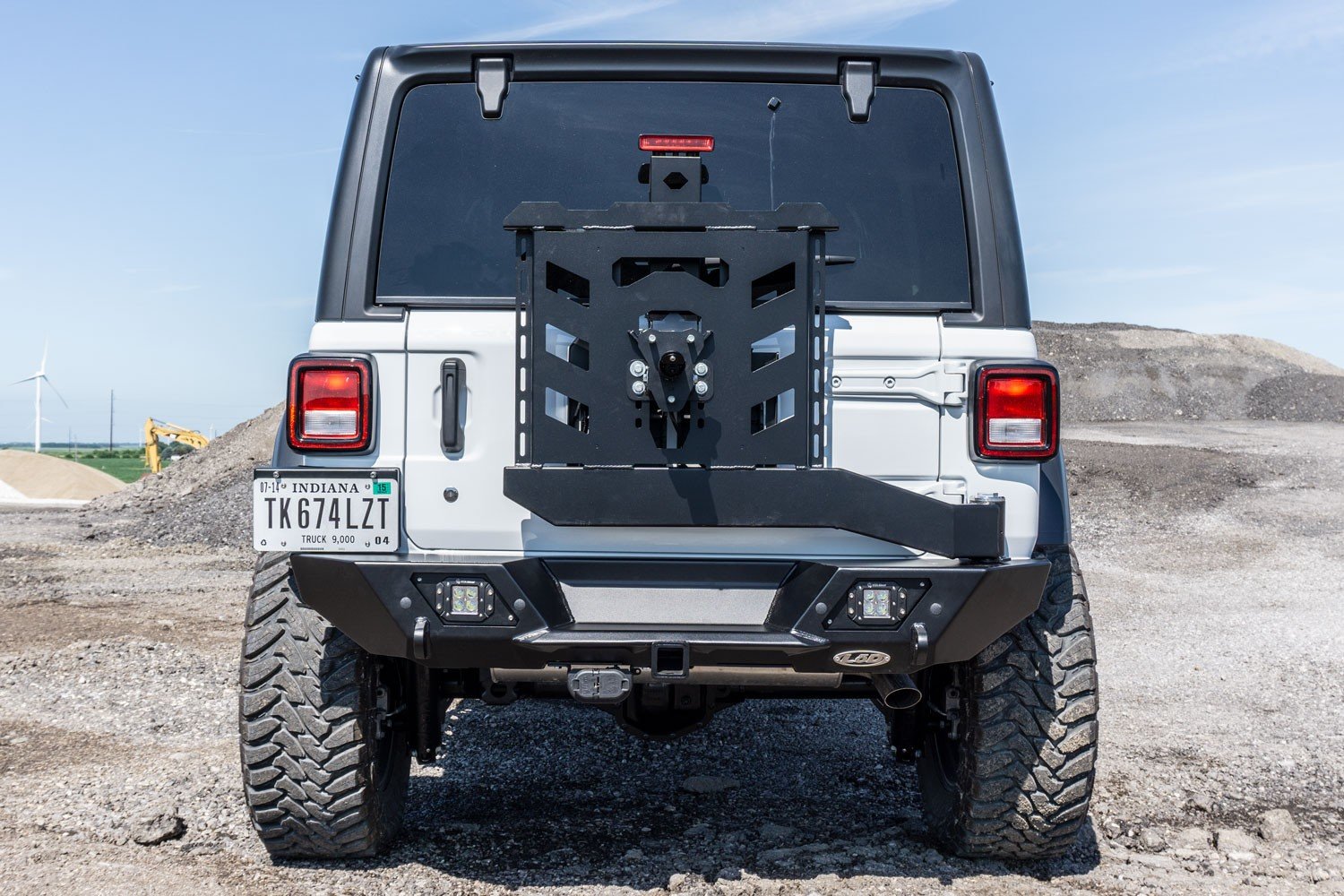 LoD Offroad Destroyer Rear Shorty Bumper with Tire Carrier for 18-26 Jeep Wrangler JL