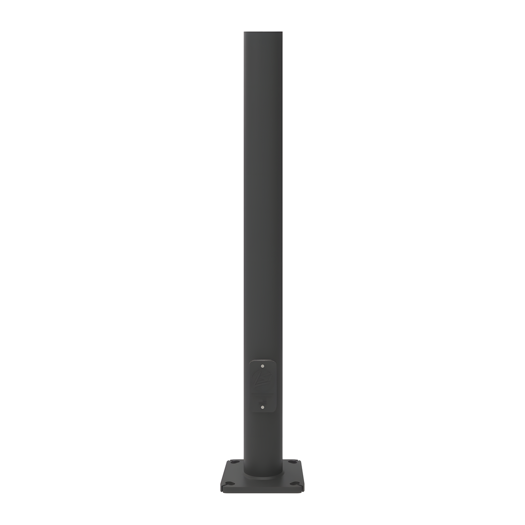 LSI Industries5RP B2 S07G16 S BLK5 in. Round Straight Steel Pole