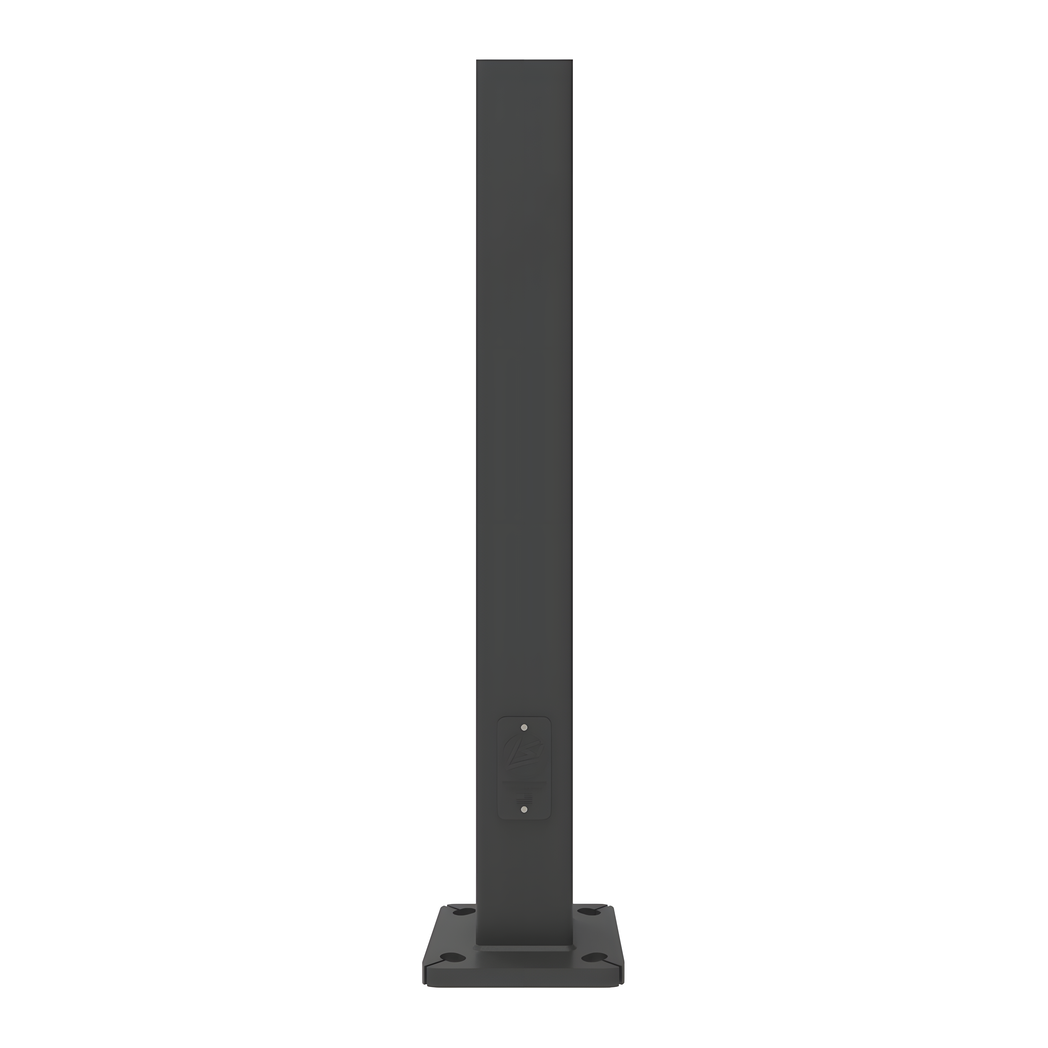 LSI Industries6SQ B3 S07G24 D180 BLK6 in. Square Straight Steel Pole
