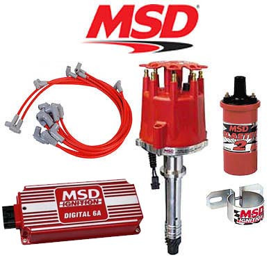 MSD 90001 Complete Ignition Kit - Digital 6A/Distributor/Wires/Coil/Bracket SBC