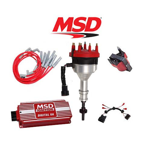MSD Ignition Kit - Digital 6A/Distributor/Wires/Coil/Harness 94-95 Ford Mustang