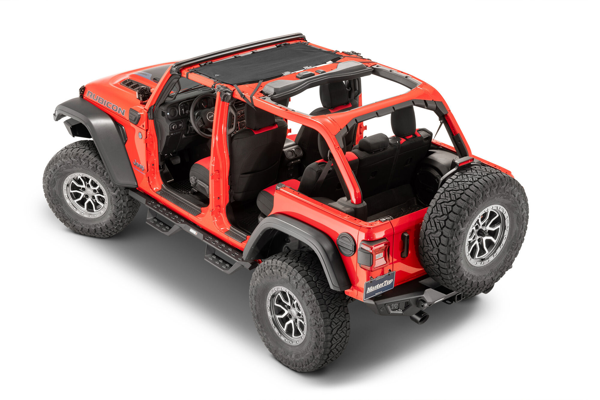 MasterTop ShadeMakerFreedom Mesh Bimini Topfor 18-26 Jeep Wrangler JL in Black