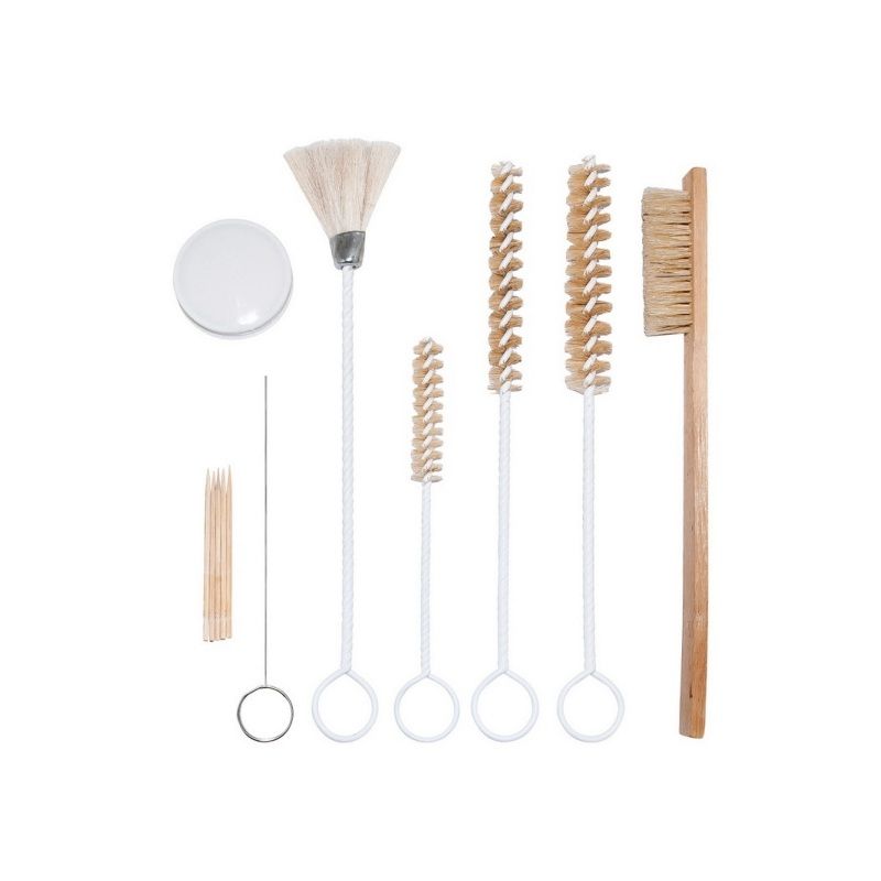 AES Industries 212 12-Piece Spray Gun Cleaning Kit with Assorted Brushes and Caps for Comprehensive