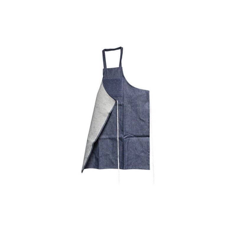 AES Industries Denim Apron 7320 - 39-in Length, One Size, with 6×8-in Pocket for Shop and Painting