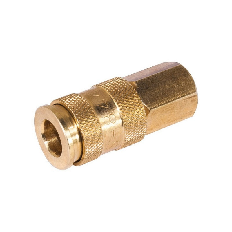 AES Industries 844 Air Coupler, 3/8 x 1/4 in FNPT, Brass, 300 psi