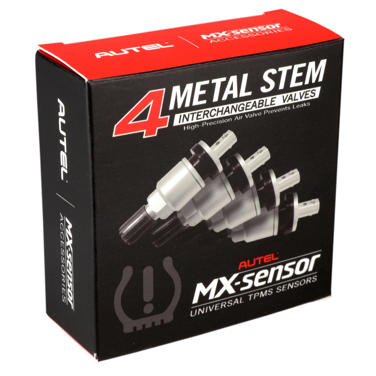 Autel Electronic & Diagnostic Tools 4 Metal Press-in Valve Stems for 1-Sensor : Box of 4 Metal Press