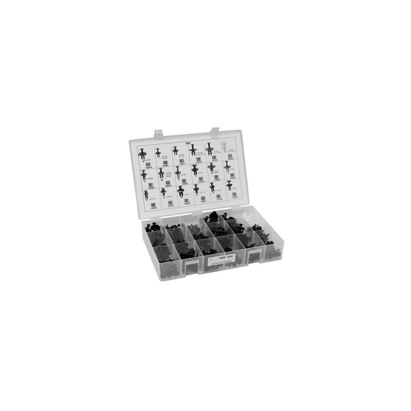 Auveco 6904 Push-Type Retainer Quik-Select II Kit Polypropylene Box 233 Parts for GM