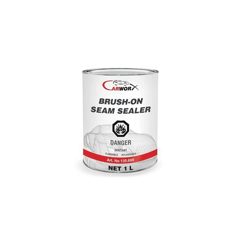 Carworx 135695 Brush-On Seam Sealer, Gray, 1 L Tin – Fast Drying Waterproof Sealant for Body Joints