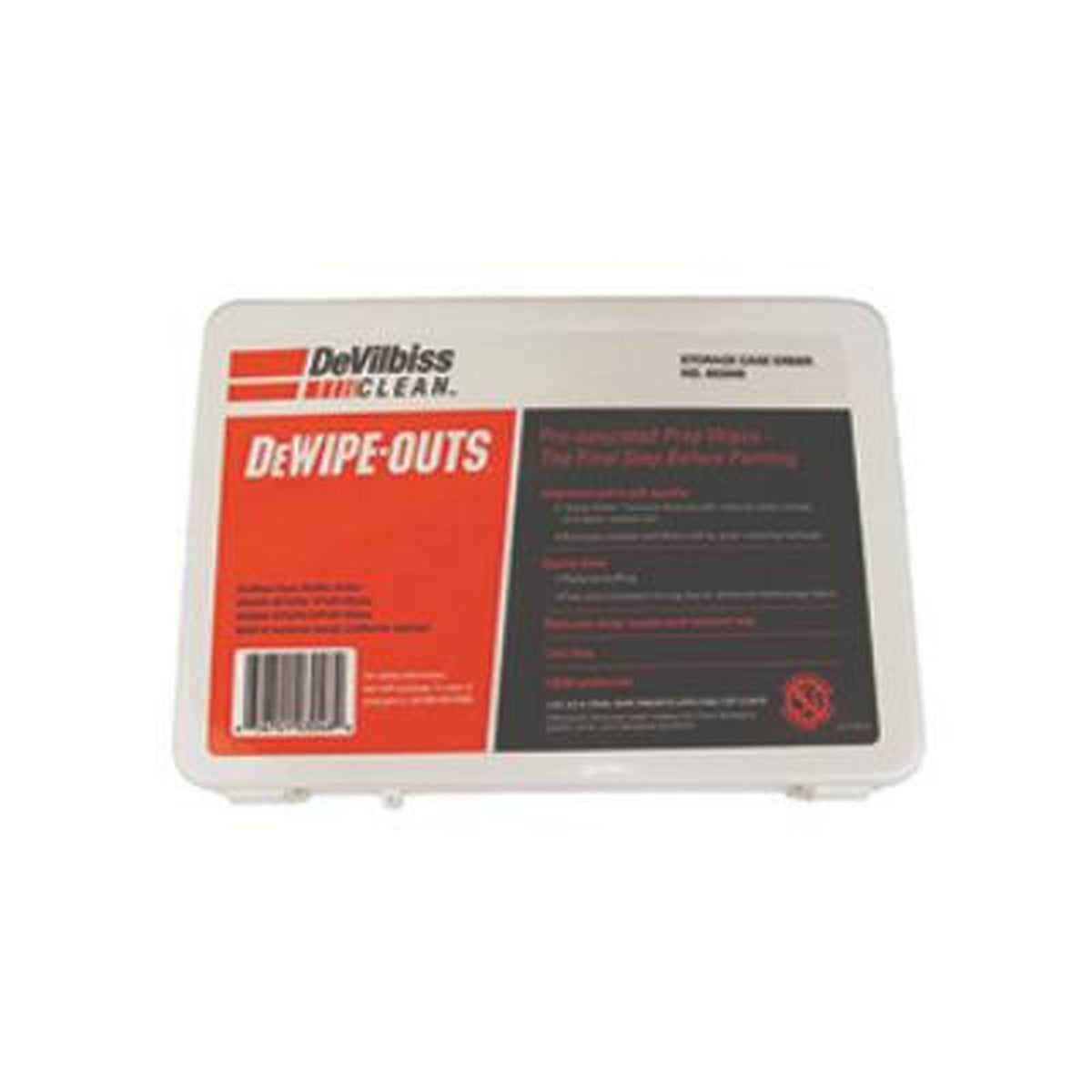 DeVilbiss DeWipe-Outs Pre-Saturated Prep Wipe 11 x 17 in Like Acetone Pouch 803418
