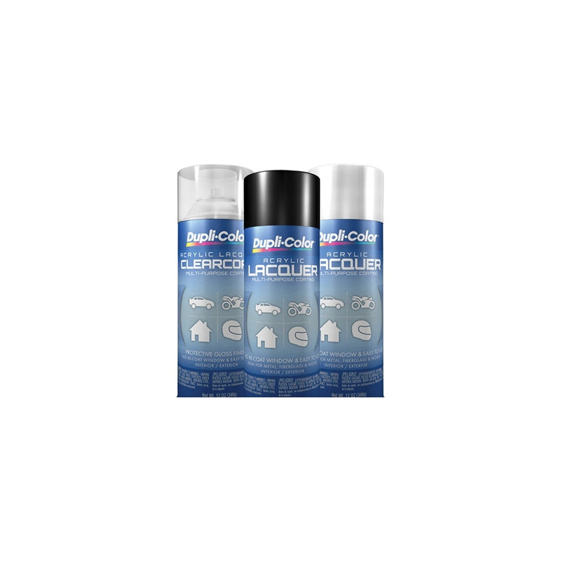 Dupli-Color DAL1695 Acrylic Lacquer Clearcoat Clear 12 oz Aerosol High-Solids