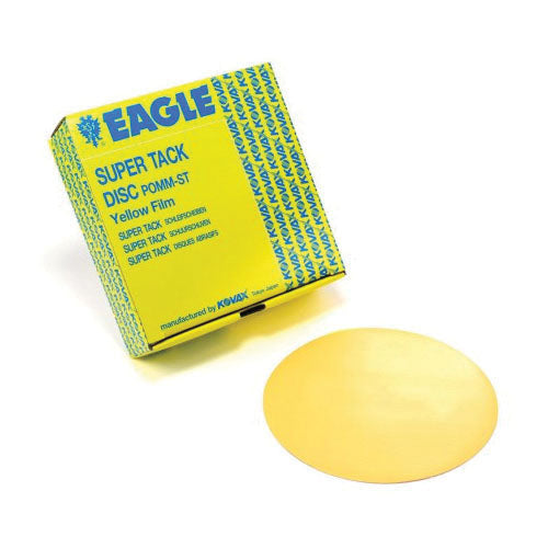 Eagle Abrasives KOVAX 778-0800 Super-Tack Sanding Disc 6 in 800 Grit Yellow Velour Dry