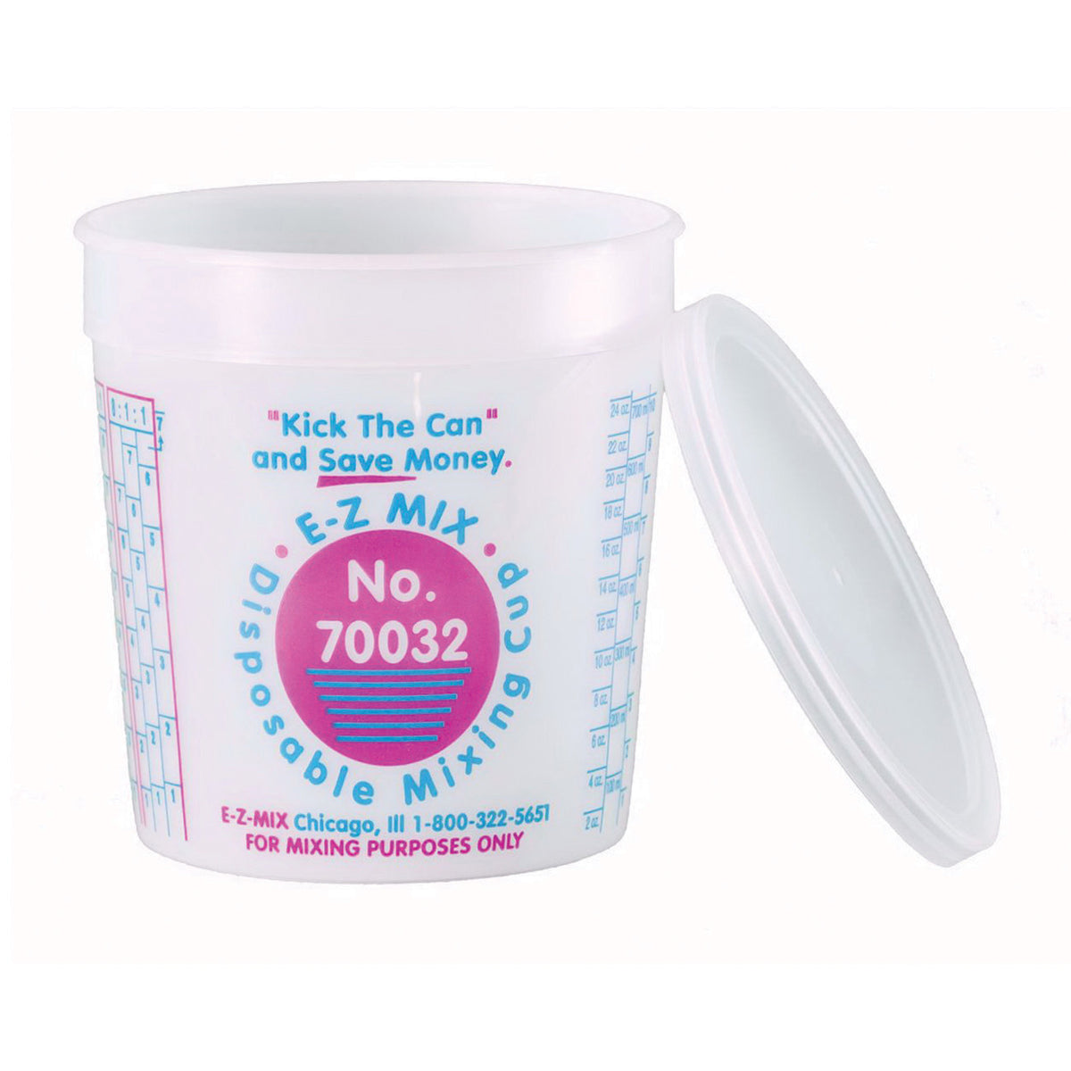 E-Z Mix Lid 70032L for 1 qt Mixing Cup, Made in USA