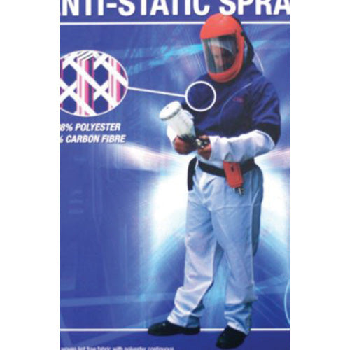 E-Z Mix 74042 Anti-Static Spray Suit Medium with Carbon Fiber, Adjustable Waist, Detachable Hood