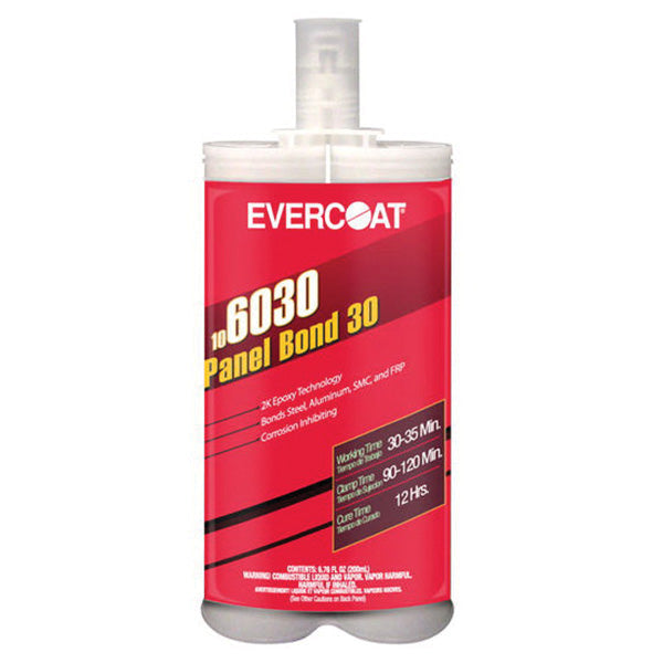 Evercoat Panel Bond-30 6030 2-Component Epoxy Adhesive 200 mL Black Cartridge, 12 Hr Cure