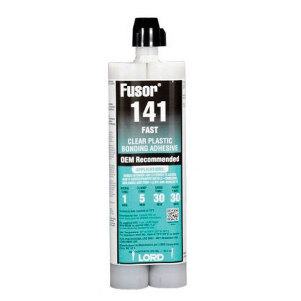 LORD Fusor Adhesives Fusor 141 Fast Bonding Adhesive 10.1 oz Clear Paste Cartridge