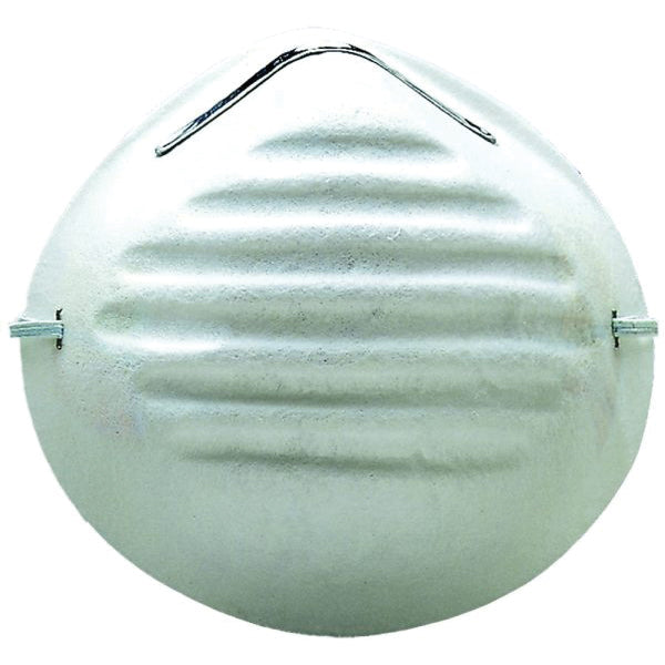 Gerson 061501 Nuisance Dust Mask - White Microfiber, Dual Headstrap, Comfort Relief for Dust, Grass