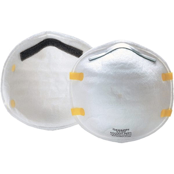 Gerson 081730 Half-Face Particulate Respirator - White, Microfiber, N95 Rating, FDA Surgical