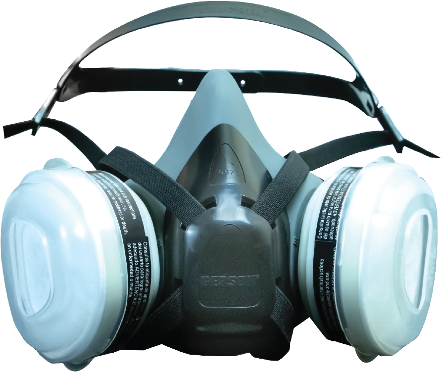 Gerson 879573 9500 Series Advanced Function Half-Mask Paint Spray Respirator with Protected