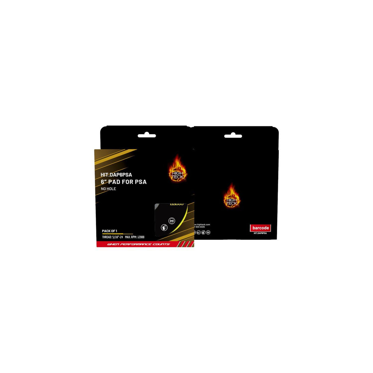 High Teck 6" No-Hole Back Up Pad for PSA Disc DAP6PSA