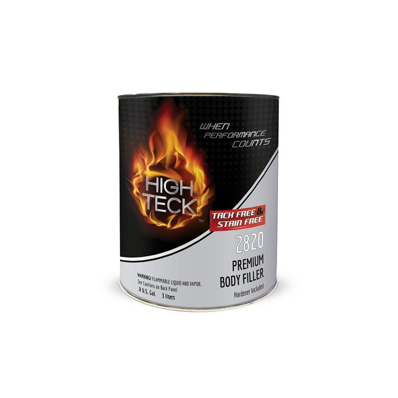 High Teck 2820-1 Premium Body Filler 1 gal Gold Paste