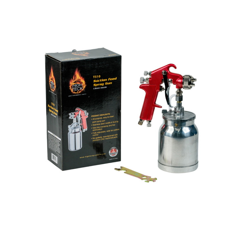 High Teck T510 Suction Feed Spray Gun 1.8 mm Nozzle with 1 qt Aluminum Cup