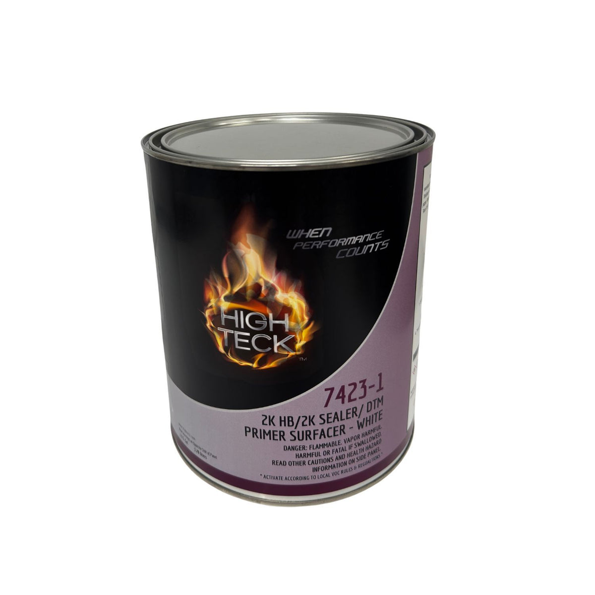 High Teck 7423-1 White Urethane Primer, 1 Gallon - High Build 2K Sealer