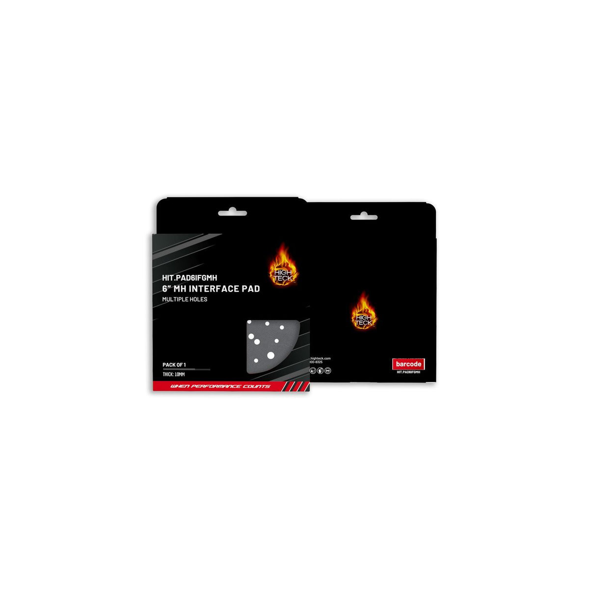 High Teck PAD6IFGMH 6" Multiple-Hole Interface Pad