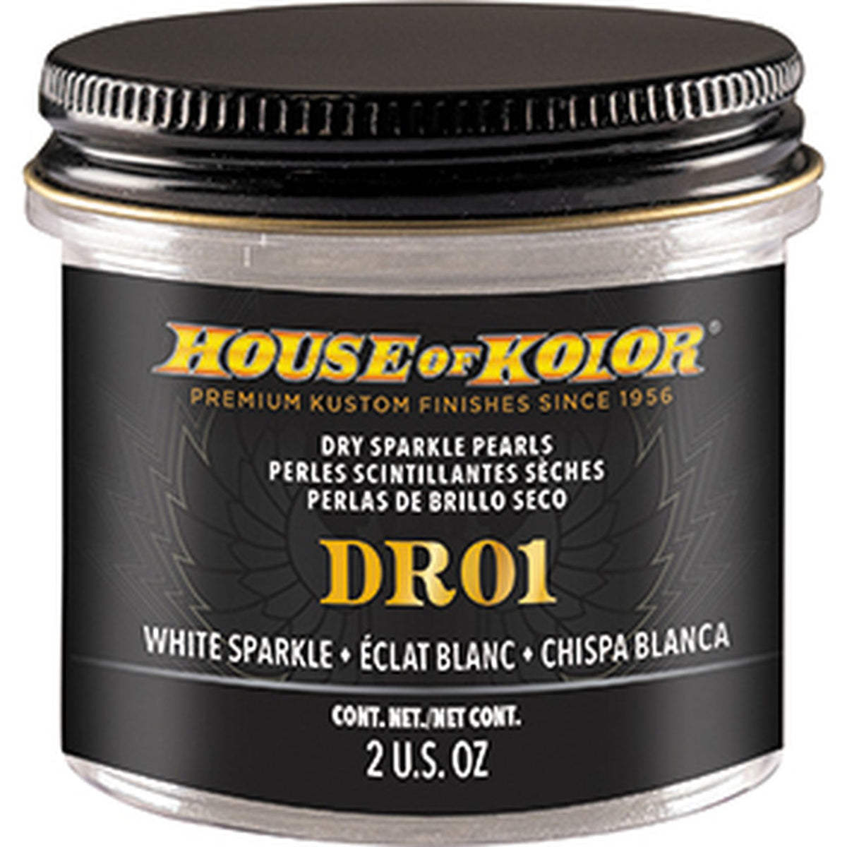 House of Kolor DR01-C01 Dry Pearl White Sparkle 2 oz Can