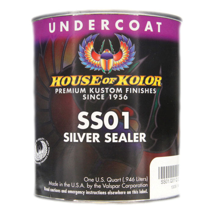 House of Kolor SS01-Q01 Urethane Silver Sealer, Metallic, 1 qt Can