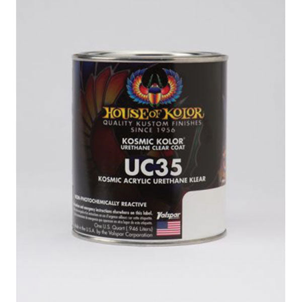 House of Kolor UC35-Q01 Topcoat Clearcoat 1 qt Can Fast Drying Fuel Resistant