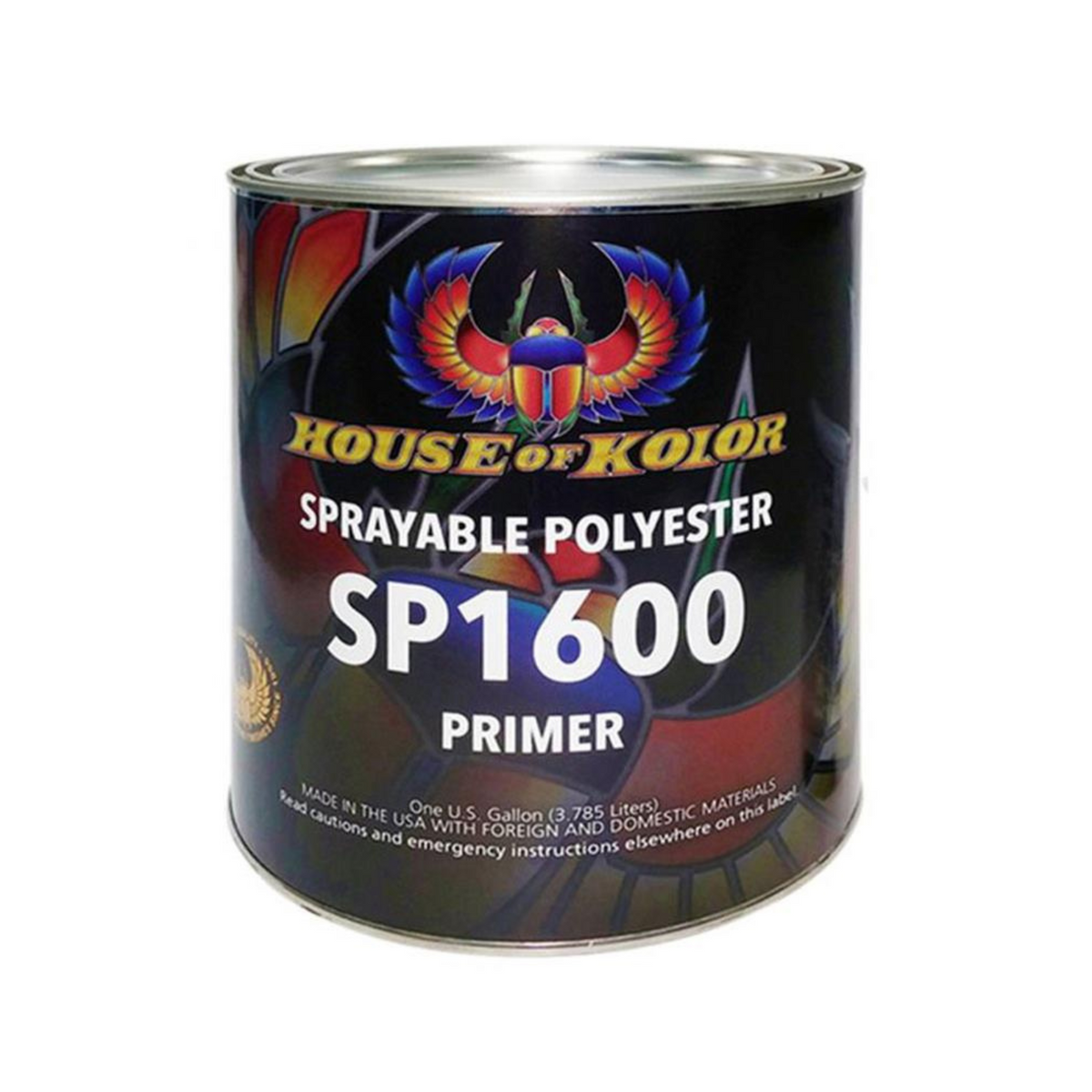 House of Kolor SP1600-G01 Gray Sprayable Polyester Primer, 1 gal Can