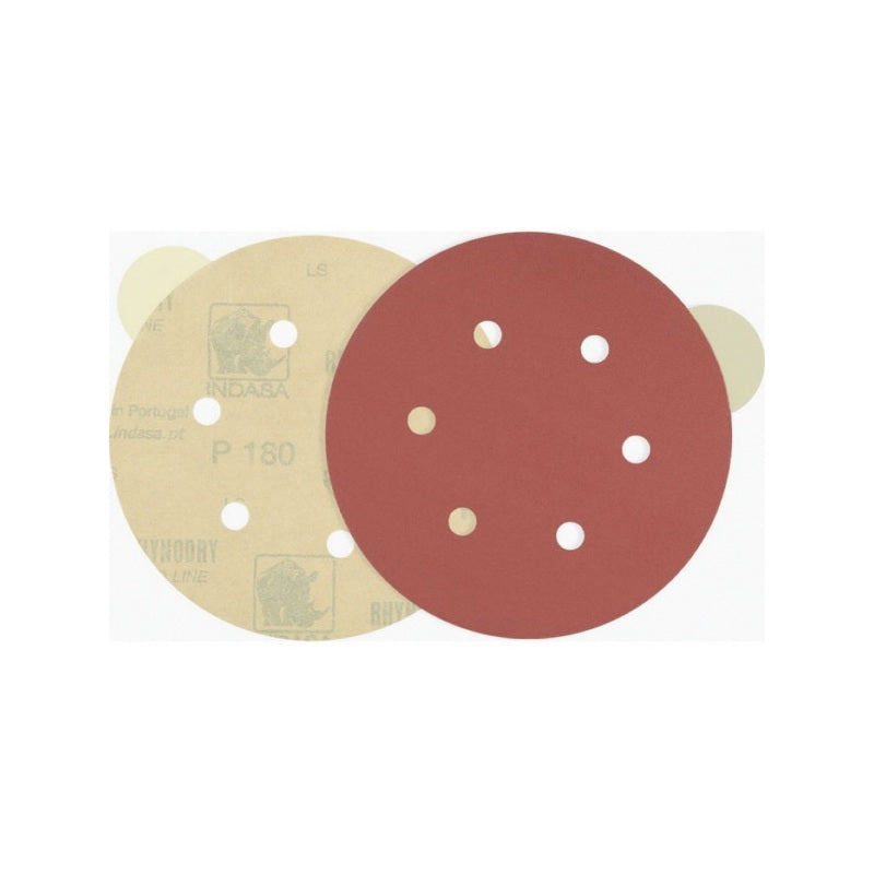 Indasa Medallion 800-80 RedLine 8 in 80 Grit Abrasive Solid Disc, Paper Self-Adhesive Backing