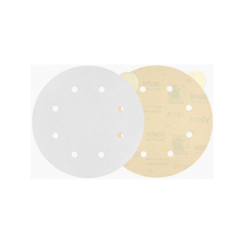 Indasa 60-120 Rhynostick White Line Abrasive Disc 6 in 120 Grit