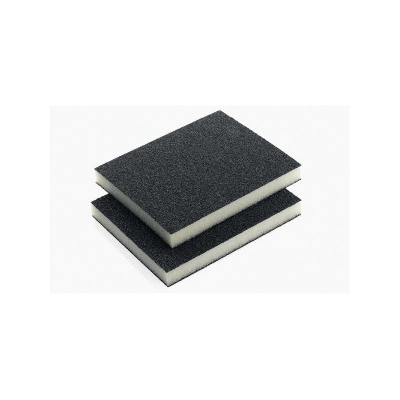 INDASA 595121 5 x 4 in Green Rhyno Double-Sided Sponge Pad, Super Fine Grade, Aluminum Oxide
