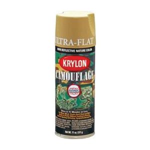 Krylon 4291 Camouflage Paint - Khaki, 11 oz Aerosol Can, Liquid Finish