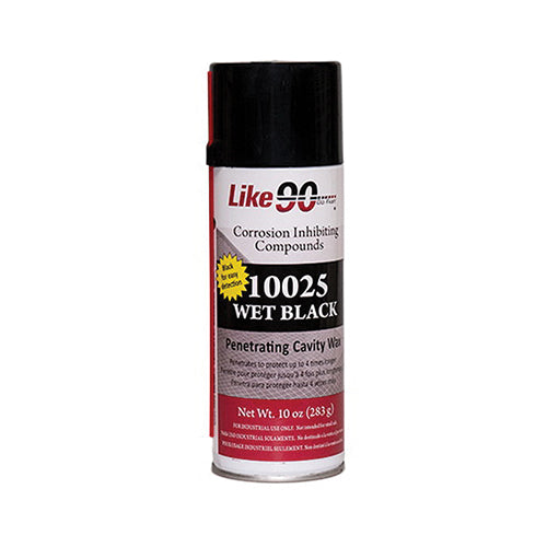 Like 90 CIC Wet Black 10025 Black Aerosol 10 oz Penetrating Cavity Wax