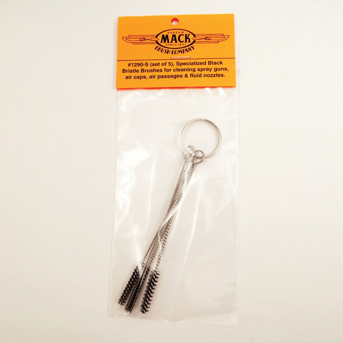 Mack Brushes MACK 1290-S 5-Piece Spray Gun and Air Brush Cleaning Brush Set