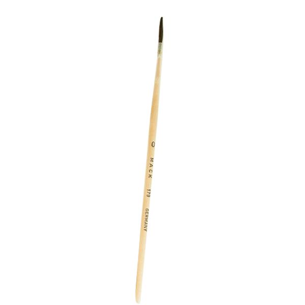 Mack Brushes 179-2 Kazan Squirrel Hair Lettering Quill #2 Brown Wood Handle