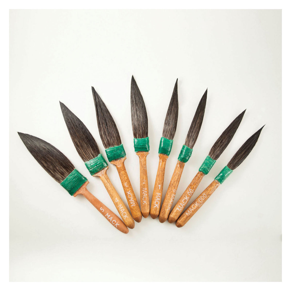 Mack Brushes MACK 20-00 20 Series Squirrel Hair Sword Striper Touch-Up Brush, #00 Brush
