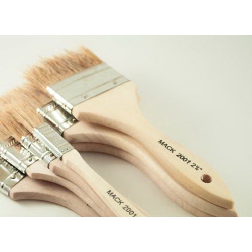 Andrew Mack Whitey II 2001-40 4 in Wood Handle Throw-Away Chip Brush
