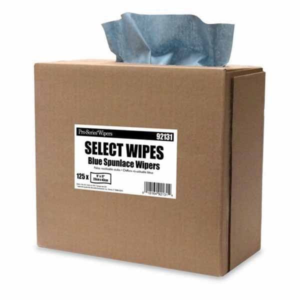 MDI Pro-Series Super Rag 92131 Optimum Performance 17 in x 9 in Blue Spunlace Towel, 125 Count Box